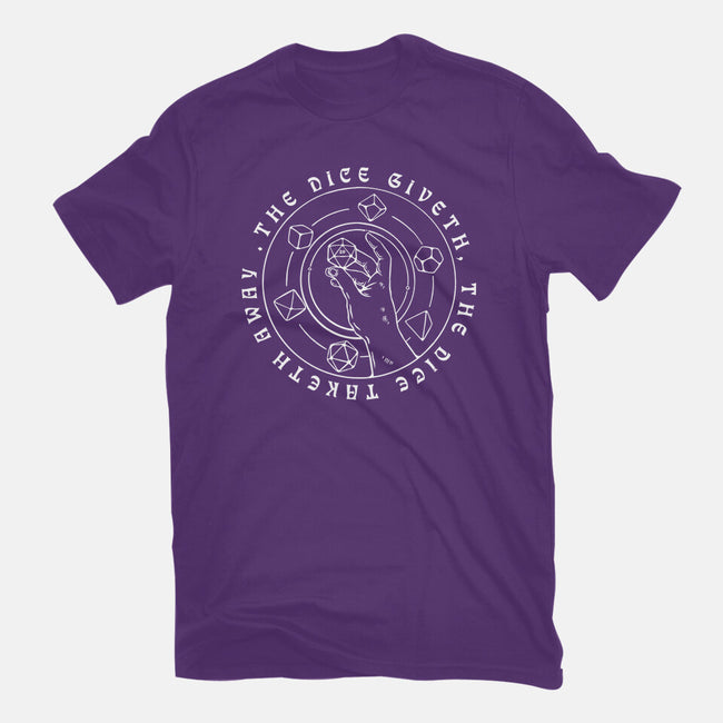 The Dice Giveth-womens fitted tee-ShirtGoblin