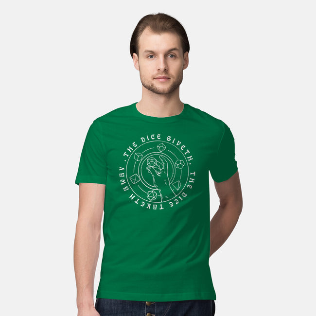 The Dice Giveth-mens premium tee-ShirtGoblin