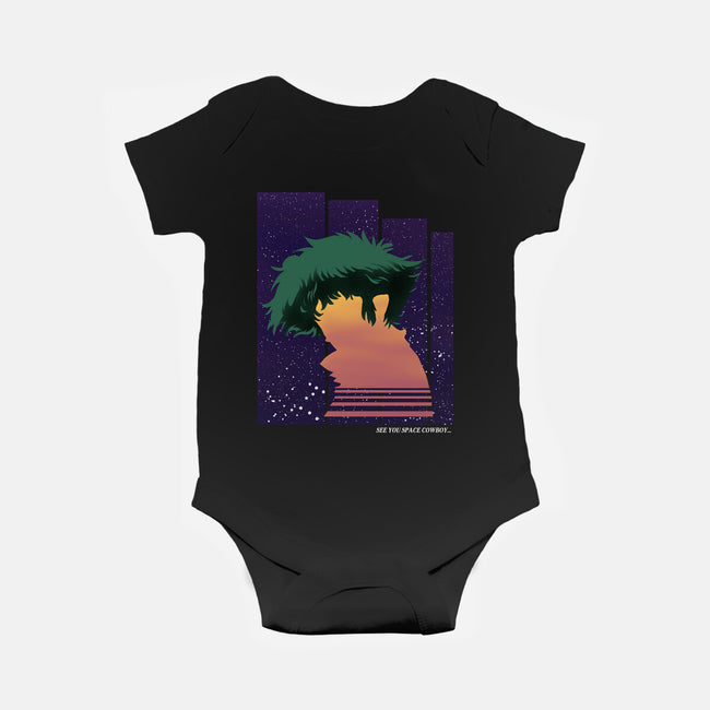 Bebop a Cowboy-baby basic onesie-intheo9