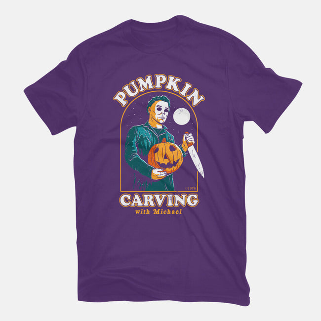 Carving With Michael-womens basic tee-DinoMike
