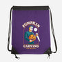 Carving With Michael-none drawstring bag-DinoMike