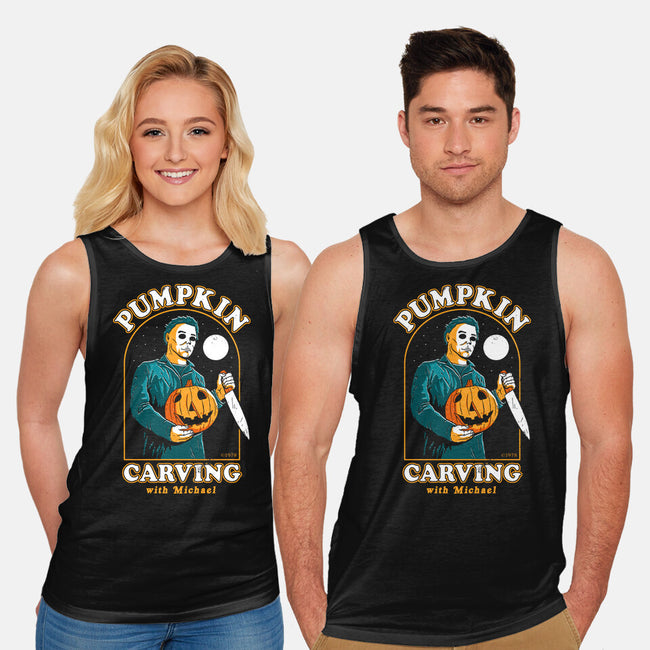 Carving With Michael-unisex basic tank-DinoMike
