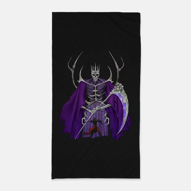 Fight With Death-none beach towel-Ursulalopez