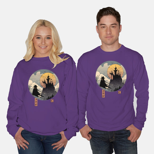 Vampire Slayer in Edo-unisex crew neck sweatshirt-vp021