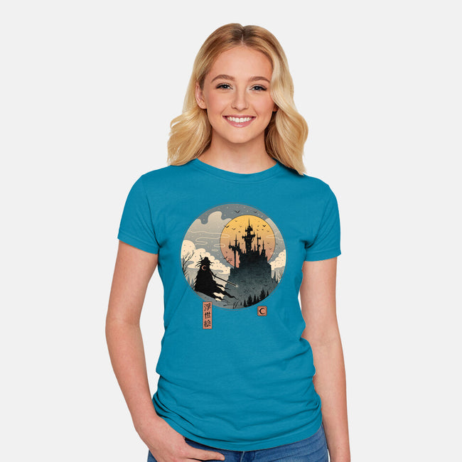 Vampire Slayer in Edo-womens fitted tee-vp021