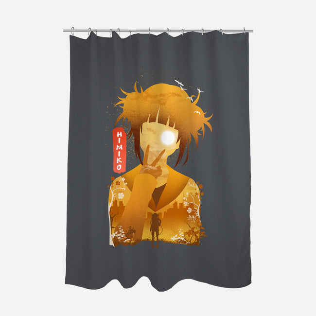 Himiko-none polyester shower curtain-hirolabs