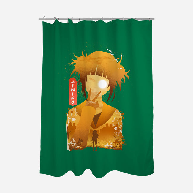Himiko-none polyester shower curtain-hirolabs