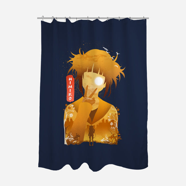 Himiko-none polyester shower curtain-hirolabs