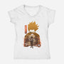 Eraser Head-womens v-neck tee-hirolabs