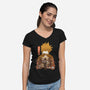 Eraser Head-womens v-neck tee-hirolabs