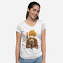 Eraser Head-womens v-neck tee-hirolabs