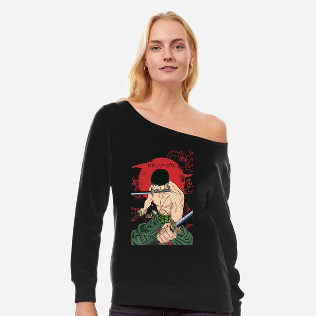 Hunter Of Pirates-womens off shoulder sweatshirt-Jelly89