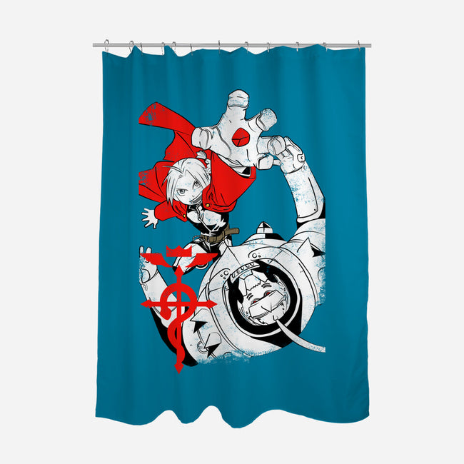 Brothers Of Alchemy-none polyester shower curtain-Jelly89
