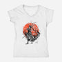 Slayer Of Titans Ink-womens v-neck tee-IKILO