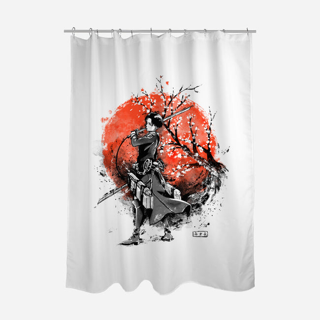 Slayer Of Titans Ink-none polyester shower curtain-IKILO