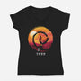 Uzumaki Night-womens v-neck tee-dandingeroz