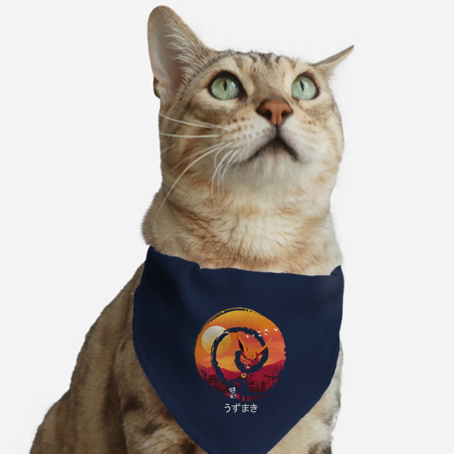 Uzumaki Night-cat adjustable pet collar-dandingeroz