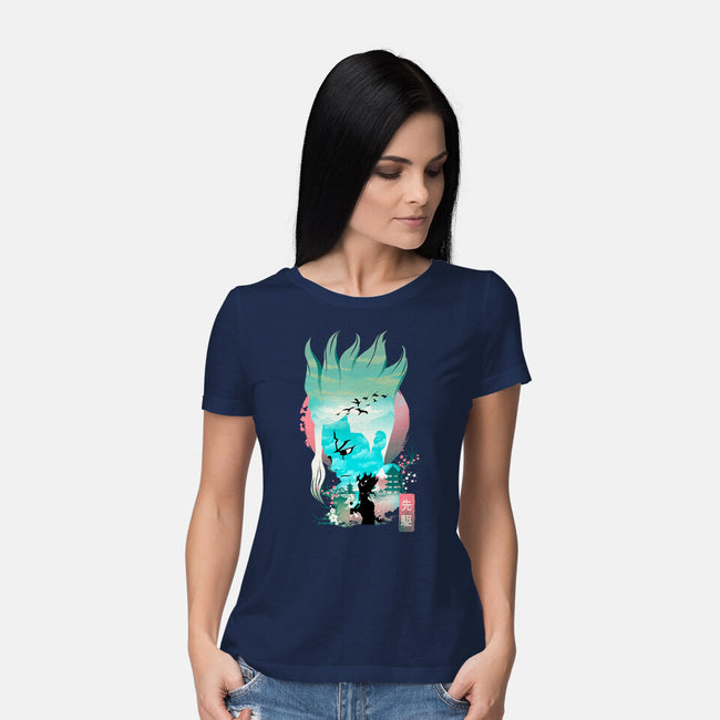 Senku Landscape-womens basic tee-dandingeroz