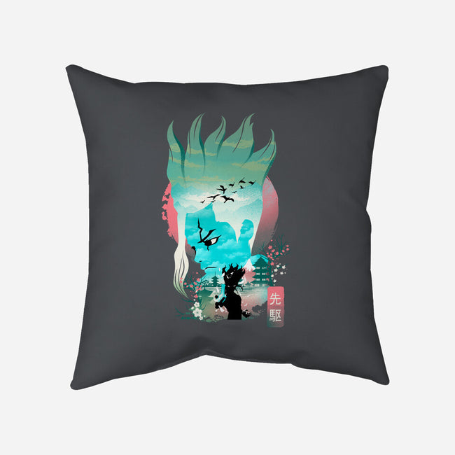 Senku Landscape-none removable cover w insert throw pillow-dandingeroz