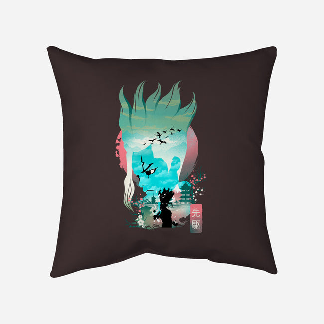 Senku Landscape-none removable cover w insert throw pillow-dandingeroz