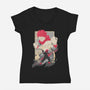 The Tiger of West Junior High-womens v-neck tee-hypertwenty