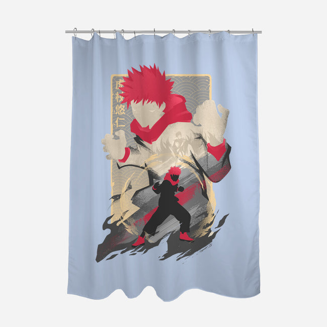 The Tiger of West Junior High-none polyester shower curtain-hypertwenty