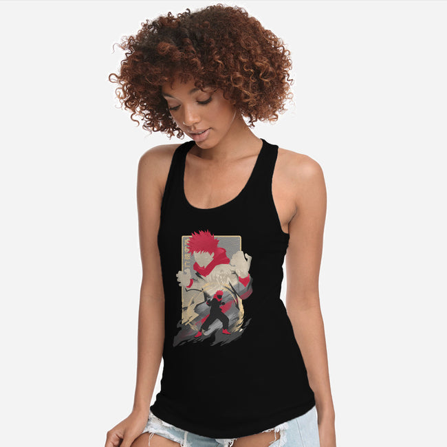 The Tiger of West Junior High-womens racerback tank-hypertwenty