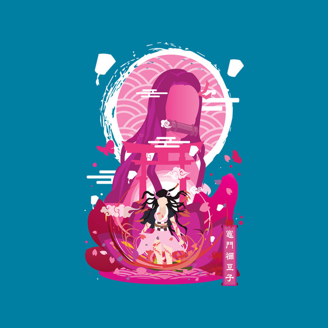 Nezuko Negative Space-womens basic tee-SwensonaDesigns