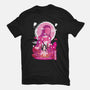 Nezuko Negative Space-womens fitted tee-SwensonaDesigns