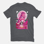 Nezuko Negative Space-womens fitted tee-SwensonaDesigns