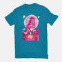 Nezuko Negative Space-womens fitted tee-SwensonaDesigns