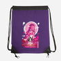 Nezuko Negative Space-none drawstring bag-SwensonaDesigns