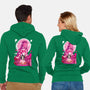 Nezuko Negative Space-unisex zip-up sweatshirt-SwensonaDesigns