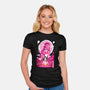 Nezuko Negative Space-womens fitted tee-SwensonaDesigns