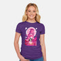 Nezuko Negative Space-womens fitted tee-SwensonaDesigns