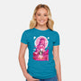 Nezuko Negative Space-womens fitted tee-SwensonaDesigns
