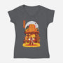 Kyojuro Rengoku-womens v-neck tee-SwensonaDesigns
