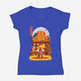 Kyojuro Rengoku-womens v-neck tee-SwensonaDesigns