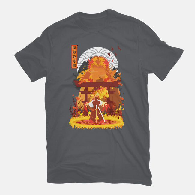 Kyojuro Rengoku-mens heavyweight tee-SwensonaDesigns