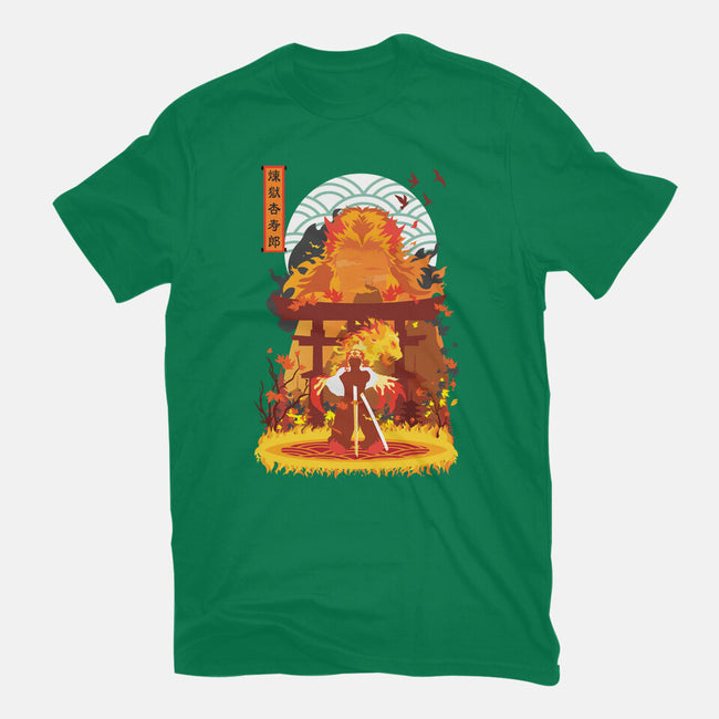 Kyojuro Rengoku-mens heavyweight tee-SwensonaDesigns