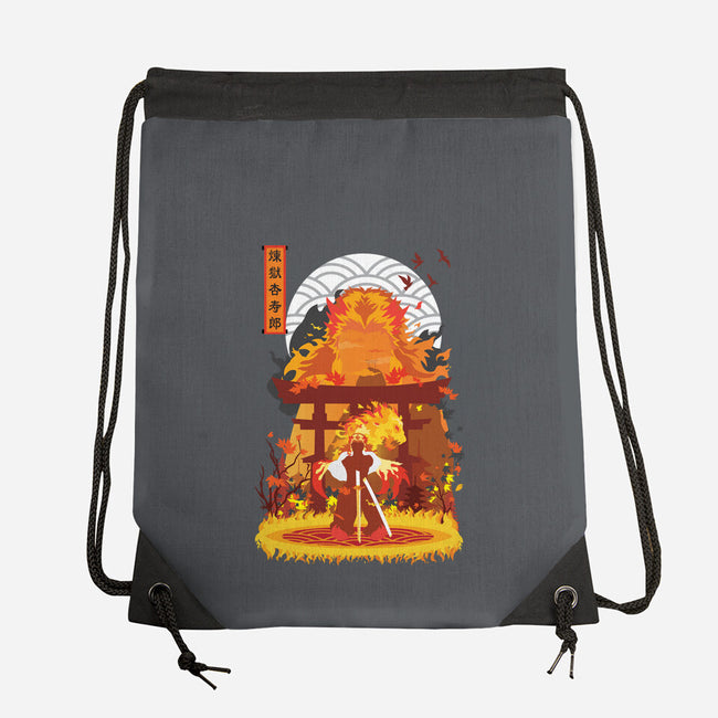 Kyojuro Rengoku-none drawstring bag-SwensonaDesigns