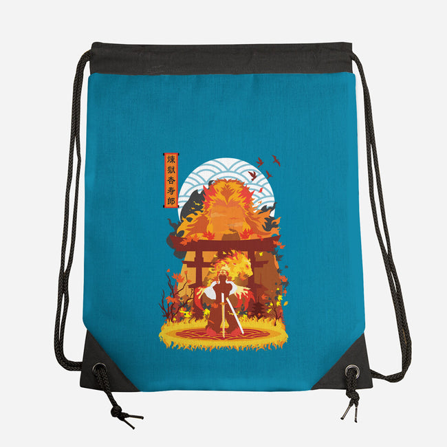 Kyojuro Rengoku-none drawstring bag-SwensonaDesigns