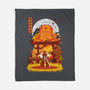 Kyojuro Rengoku-none fleece blanket-SwensonaDesigns