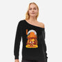 Kyojuro Rengoku-womens off shoulder sweatshirt-SwensonaDesigns