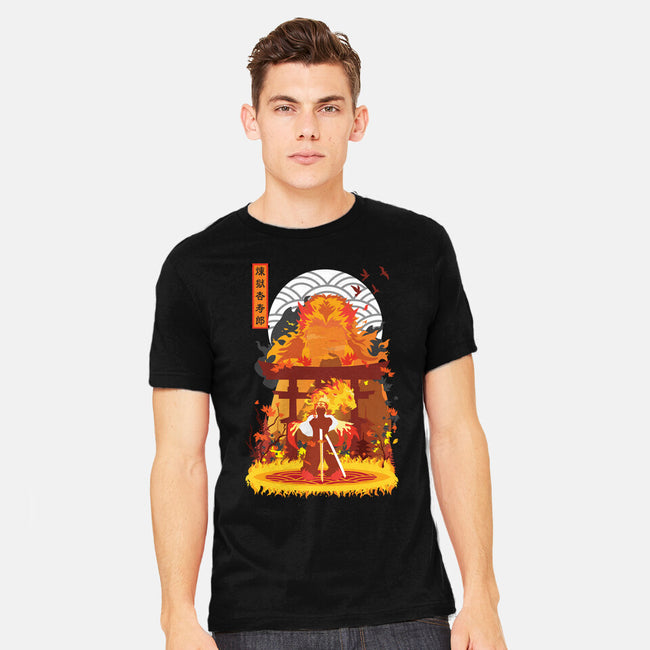 Kyojuro Rengoku-mens heavyweight tee-SwensonaDesigns