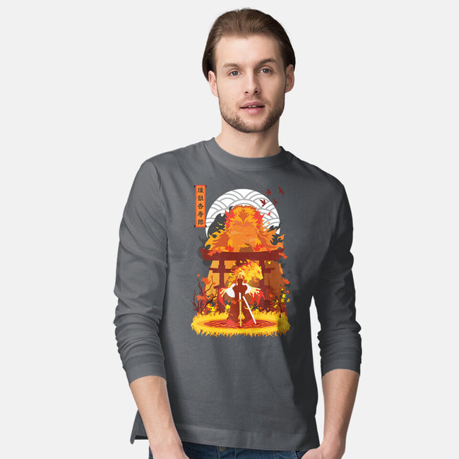 Kyojuro Rengoku-mens long sleeved tee-SwensonaDesigns