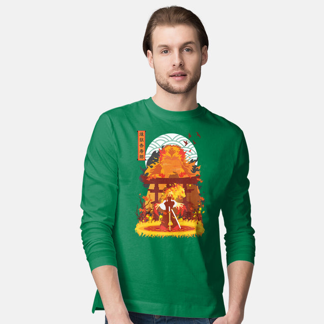 Kyojuro Rengoku-mens long sleeved tee-SwensonaDesigns