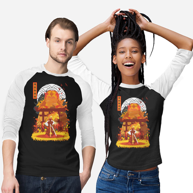 Kyojuro Rengoku-unisex baseball tee-SwensonaDesigns