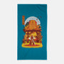 Kyojuro Rengoku-none beach towel-SwensonaDesigns