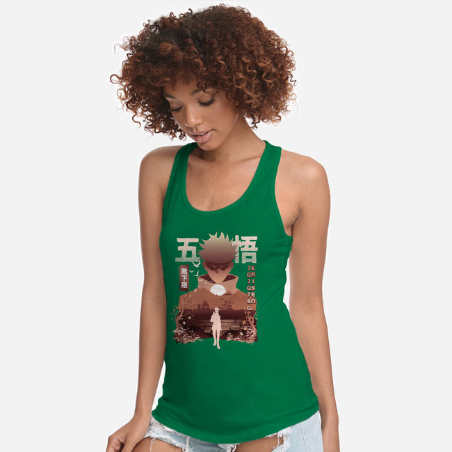 Gojo Satoru-womens racerback tank-hirolabs